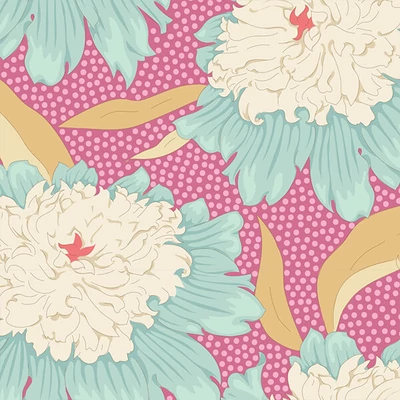 Patchwork anyag - Tilda Gardenlife - Bow I Peony Pink 100301