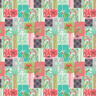 Patchwork anyag - Free Spirit - Fa la la by Maude Asbury 014XMULTI