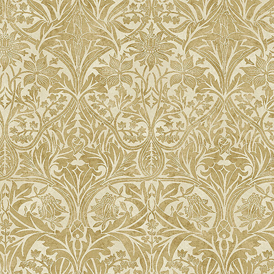 Patchwork anyag - Free Spirit - Granada by Morris and Co 054GOLD