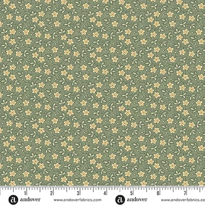 Patchwork anyag - Andover - Always and Forever by Renee Nanneman 1664G blossom teal