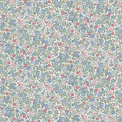 Patchwork anyag - Makower - Petite Fleur 181/B Rose blue