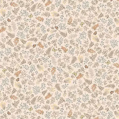 Patchwork anyag - Makower - Little Ones 192/C Foliage coral