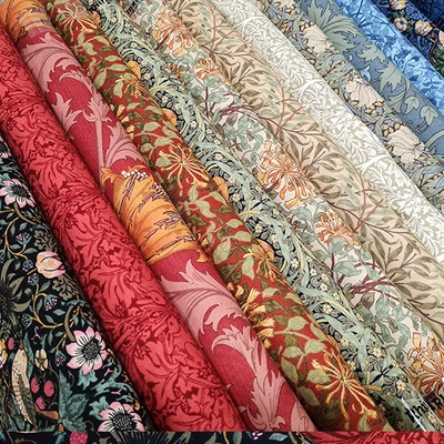 Patchwork anyag - Moda - Barbara Brackman by Best of Morris 2021 8363-19 brown