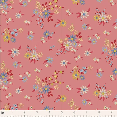 Patchwork anyag - Tilda Chic Escape - Daisyfield pink 110055