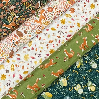 Patchwork anyag - Makower - Hello Autumn Wild Wood Green 096/G