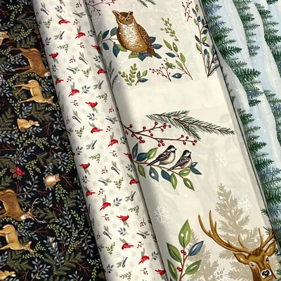 Patchwork anyag - Moda - Woodland Winter by Deb Strain 56090-17