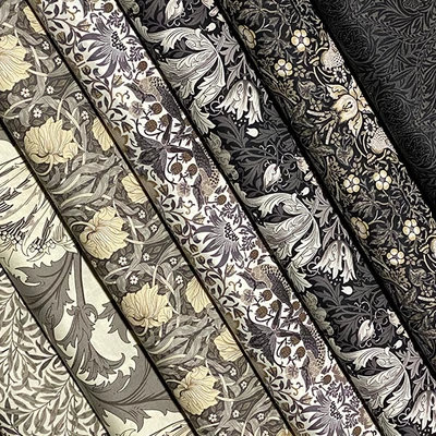 Patchwork anyag - Moda - Barbara Brackman by Best of Morris Ebony Suite 8380-13