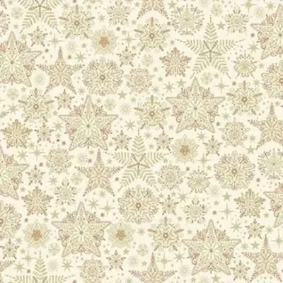 Patchwork anyag - Makower - Good Tidings Frosty Cream 106/Q