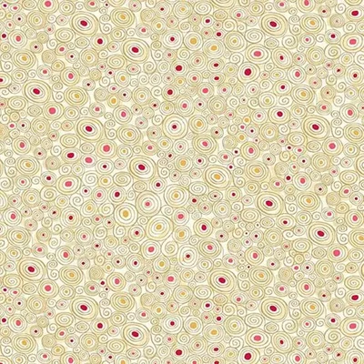 Patchwork anyag - Makower - Golden 158/Q Scroll cream