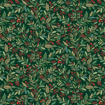 Patchwork anyag - Makower - Adorn 214-G Holly Green