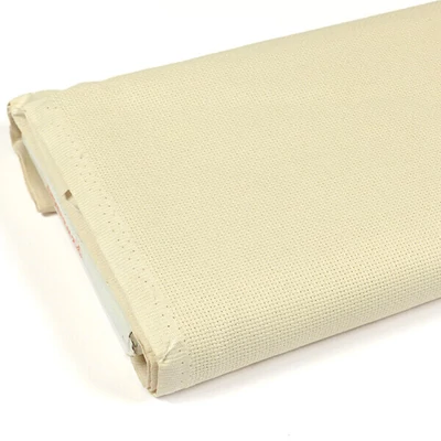 Kongré, Aida keresztszemes hímzővászon, 14 count, 150 cm széles - ekrü, 10 cm