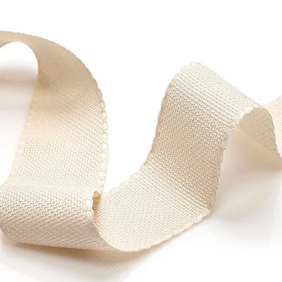 Kongré, Aida keresztszemes hímzőszalag, 16 count, 5 cm széles - ekrü