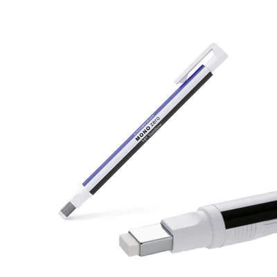 Tombow Mono Zero precíziós radír téglalap alakú töltettel, utántöltővel
