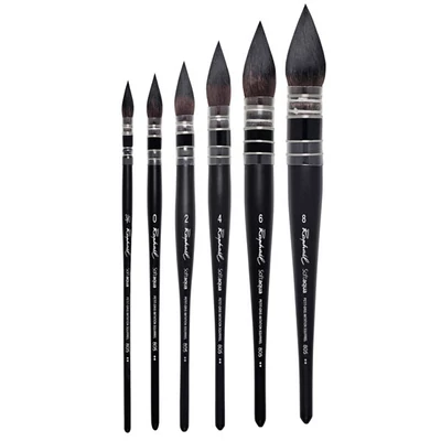 Raphael SoftAqua 805 szintetikus kerek ecset - különféle méretekben