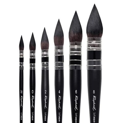 Raphael SoftAqua 805 szintetikus kerek ecset - különféle méretekben