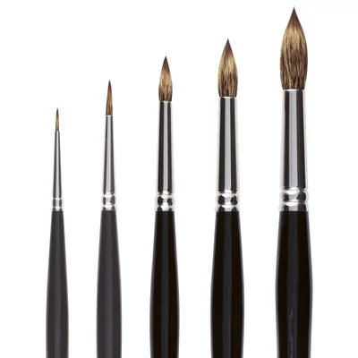 867 Raphael Kevrin kevert szálú kerek ecset - különféle méretekben