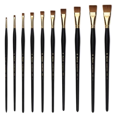 1872 Raphaël Kolinsky Gold lapos nyestszőr ecset - különféle méretekben