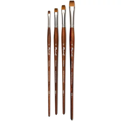 Raphael Precision 8938 rövidre kötött lapos ecset - különféle méretekben