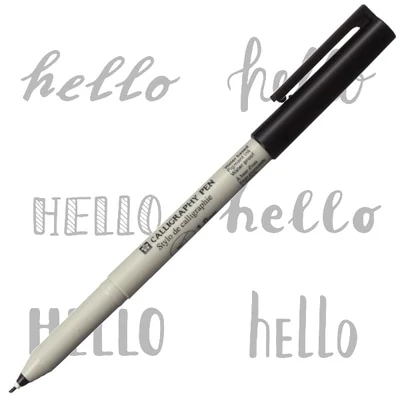 Sakura kalligrafikus filctoll, fekete - 1 mm