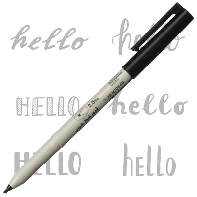 Sakura kalligrafikus filctoll, fekete - 2 mm