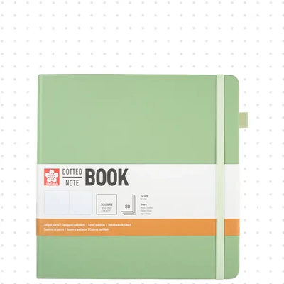 Sakura Dotted Note Book ponthálós jegyzetfüzet - 20x20 cm, pale patina