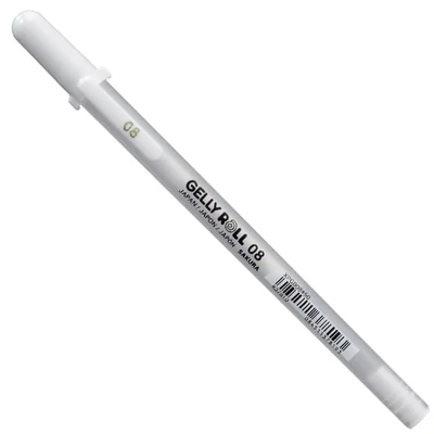Sakura Gelly Roll Basic zselés toll, 08 (0,4 mm) - white