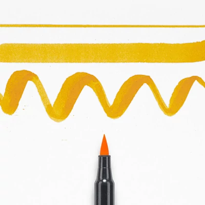 Sakura Koi brush pen ecsetfilc - 4, deep yellow