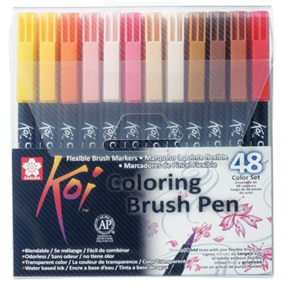 Sakura Koi Brush Pen ecsetfilc készlet - 48 db