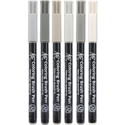 Sakura Koi Brush Pen ecsetfilc készlet - 6 db, Urban