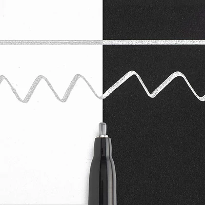 Sakura Pen-Touch Calligrapher kalligrafikus lakkfilc, fine (1,8 mm) - silver