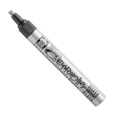 Sakura Pen-Touch Calligrapher kalligrafikus lakkfilc, medium (5 mm) - silver