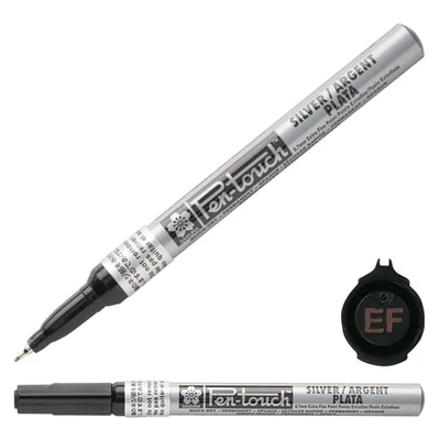 Sakura Pen-Touch lakkfilc, extra fine (0,7 mm) - silver