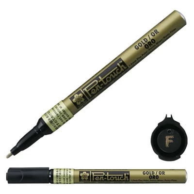 Sakura Pen-Touch lakkfilc, fine (1 mm) - gold
