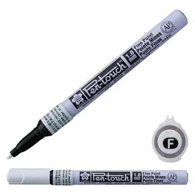 Sakura Pen-Touch lakkfilc, fine (1 mm) - white