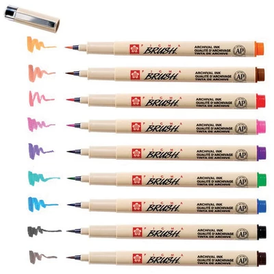 Sakura Pigma Brush ecsetfilc - különféle színekben