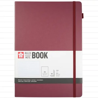 Sakura Ruled Note Book vonalas jegyzetfüzet - A4, mulberry