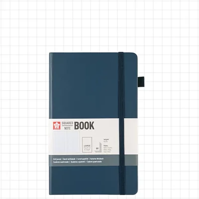 Sakura Squared Note Book négyzethálós jegyzetfüzet - 13x21 cm, deep indigo