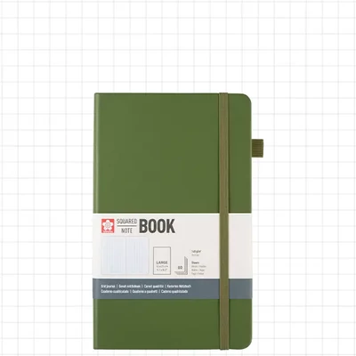 Sakura Squared Note Book négyzethálós jegyzetfüzet - 13x21 cm, pine needle