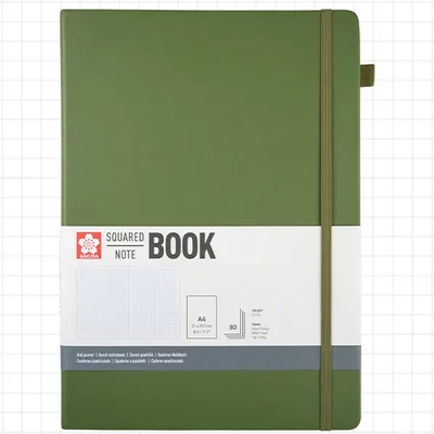 Sakura Squared Note Book négyzethálós jegyzetfüzet - A4, pine needle