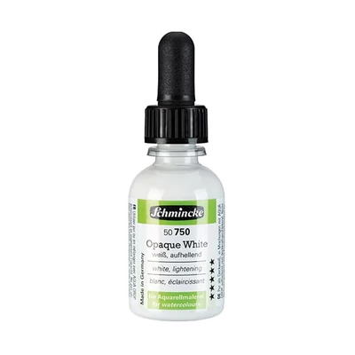 Schmincke Opaque White médium Aqua Drop akvarellhez, 30 ml