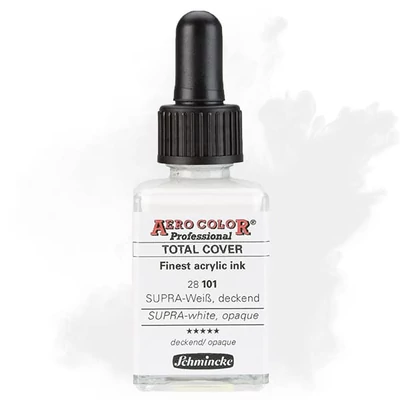 Schmincke AERO COLOR Professional retuspisztoly festék, 28 ml - 101, SUPRA-white, opaque
