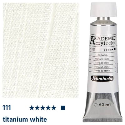 Schmincke Akademie akrilfesték, 60 ml - 111, titanium white