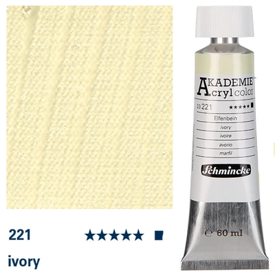 Schmincke Akademie akrilfesték, 60 ml - 221, ivory