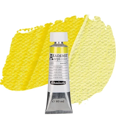 Schmincke Akademie akrilfesték, 60 ml - 222, lemon yellow