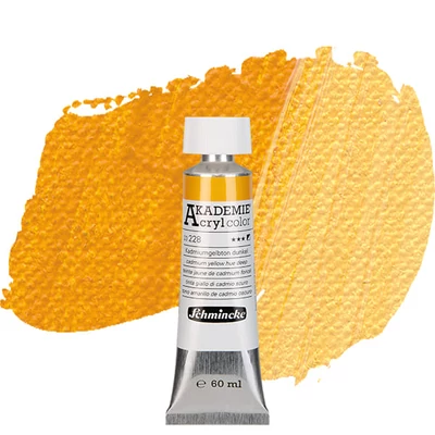 Schmincke Akademie akrilfesték, 60 ml - 228, cadmium yellow hue deep