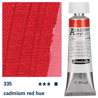 Schmincke Akademie akrilfesték, 60 ml - 335, cadmium red hue