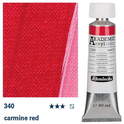 Schmincke Akademie akrilfesték, 60 ml - 340, carmine red