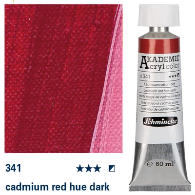 Schmincke Akademie akrilfesték, 60 ml - 341, cadmium red hue dark