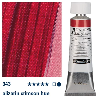 Schmincke Akademie akrilfesték, 60 ml - 343, alizarin crimson hue