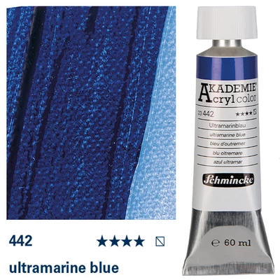 Schmincke Akademie akrilfesték, 60 ml - 442, ultramarine blue